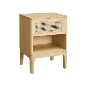 Rattan Nightstand with Drawer
