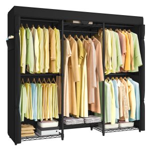 SONGMICS Heavy-Duty Clothes Rack. Garment Rack. Portable Closet