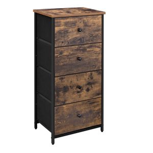 Fabric Dresser with 4 Drawers. Metal Frame