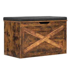 Barn-Door Style Storage Chest Cabinet