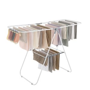 Clothes Drying Rack with Sock Clips