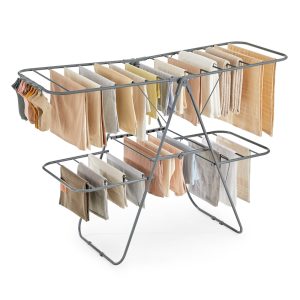 Clothes Drying Rack. Foldable 2-Level Laundry Drying Rack