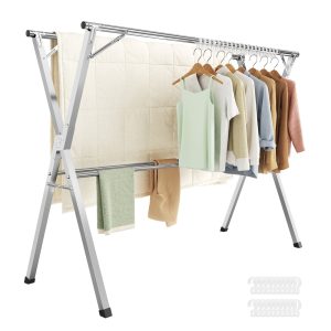 52.4-78.7 Wide Extendable Clothes Drying Rack