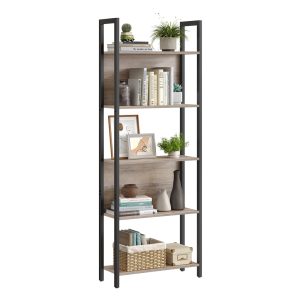 Bookcase with 5 Shelves Industrial Style