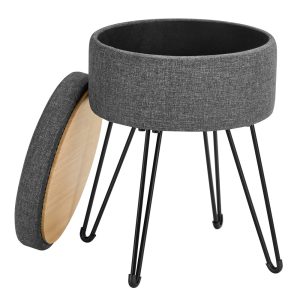 Round Storage Ottoman