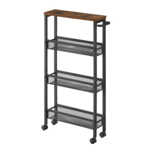 Slim Rolling Cart with Handle