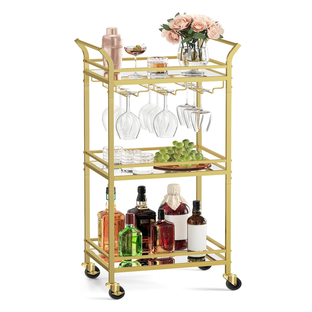 3-Tier Mini Bar Cart