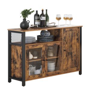 Daxton Collection - Buffet Cabinet with Transparent Doors
