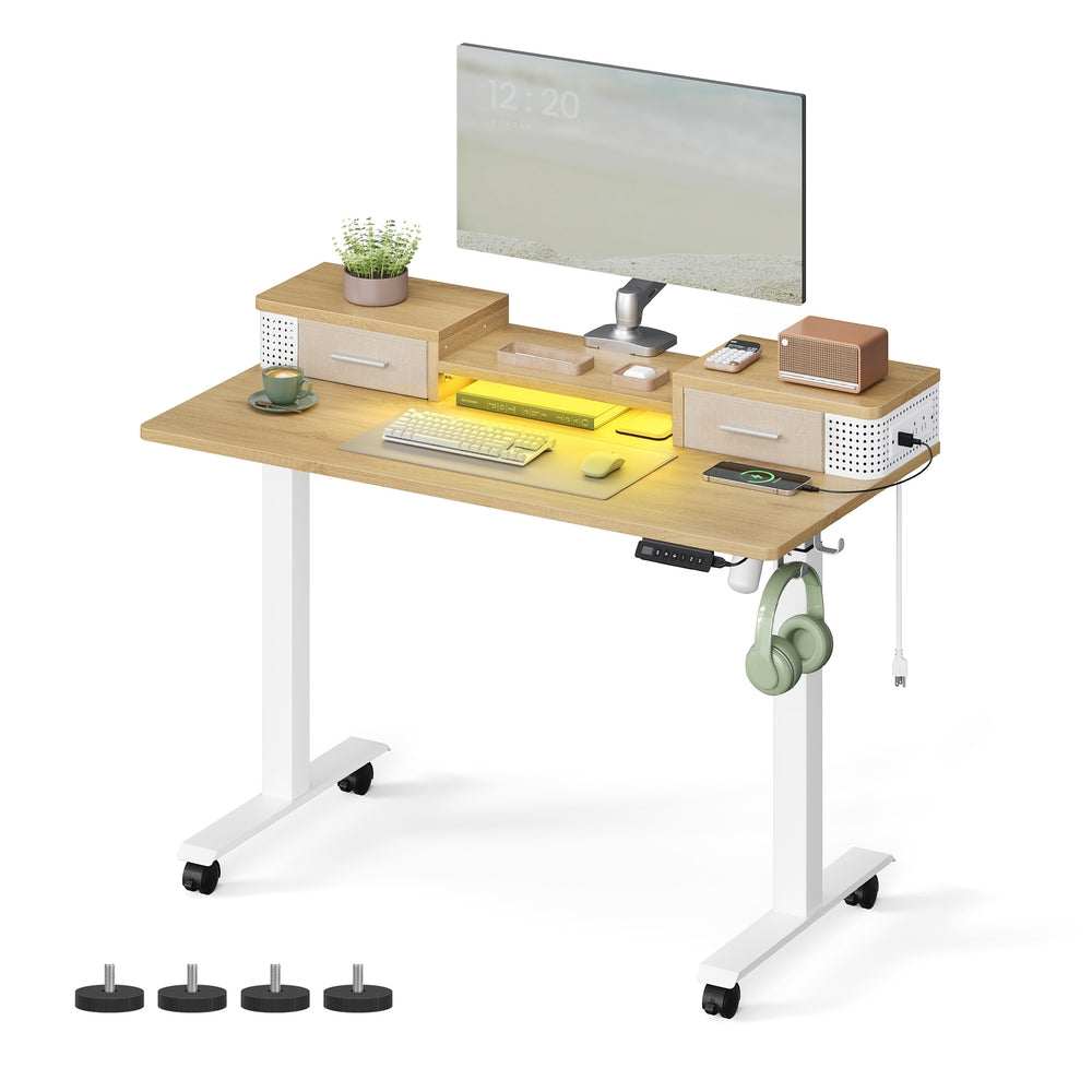 Balok Collection - Electric Standing Desk with Drawers