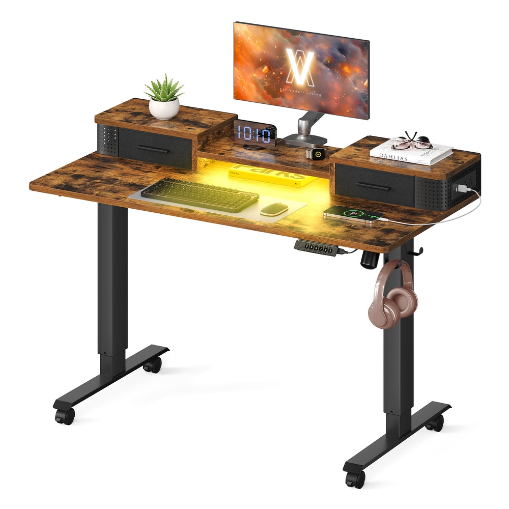 Balok Collection - Electric Standing Desk with Drawers - Image 4