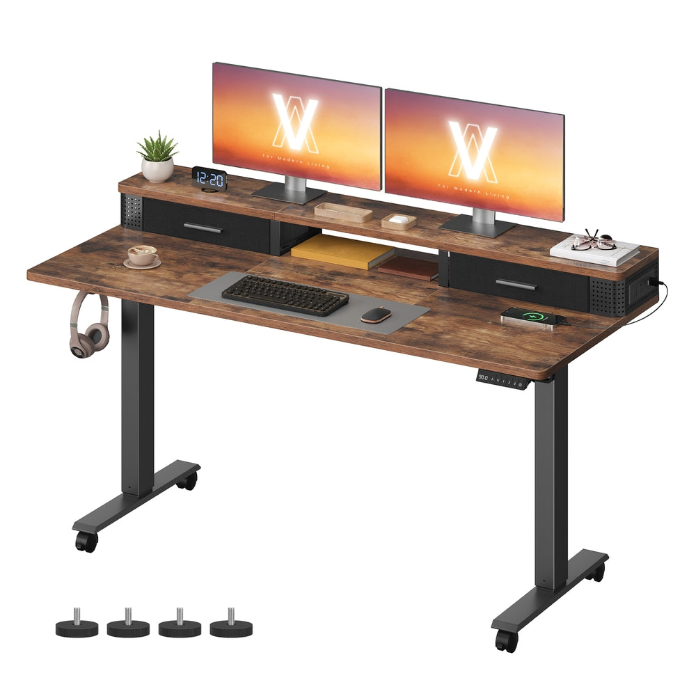 Balok Collection - Electric Standing Desk with Drawers - Image 2