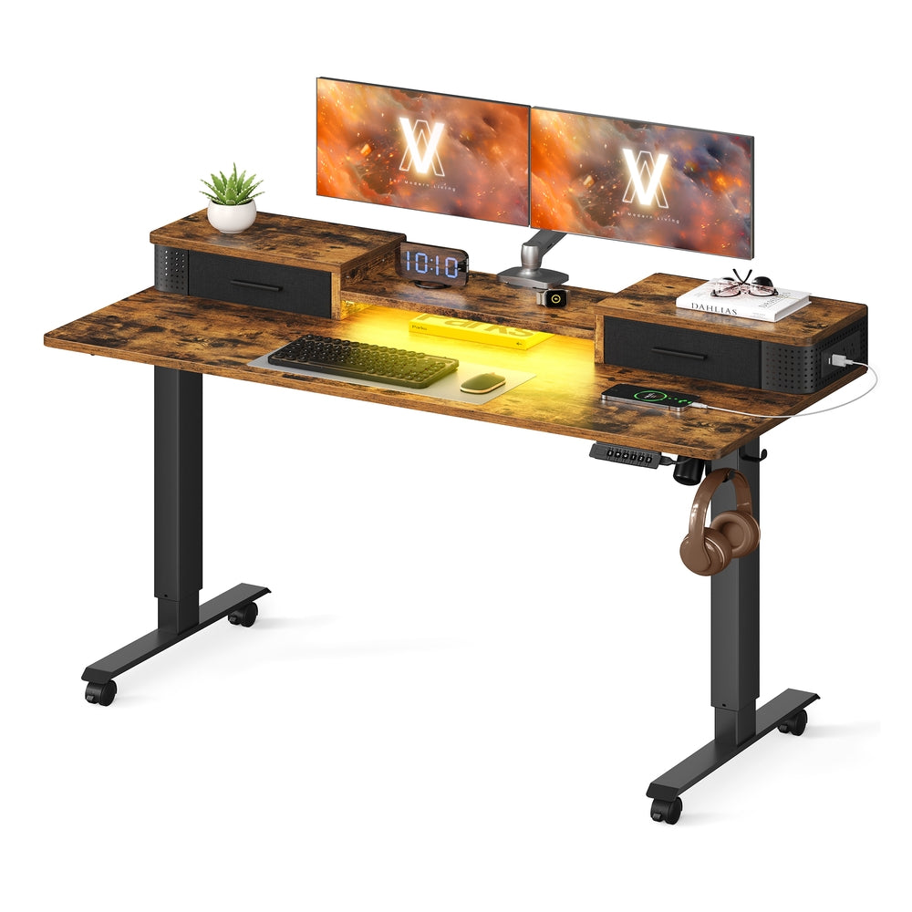 Balok Collection - Electric Standing Desk with Drawers - Image 6
