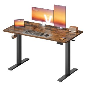 Electric standing desk with memory settings for home office