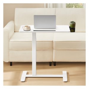 Overbed Table with Wheels. Mobile Standing Computer Desk