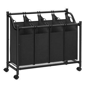 Laundry Sorter with 4 Removable Bags