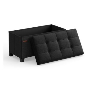 SONGMICS Storage Ottoman. Bedroom Bench with Storage. Foot Stool