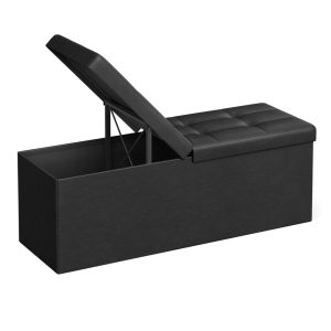 MAZIE Collection - L Folding Storage Ottoman Bench