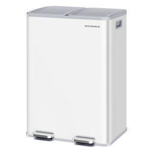 30L x 2 Trash Bin. Dual Pedal. Soft-Close. Stainless Steel. 15 Liners