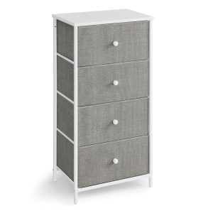 4 Bedroom Fabric Dresser Metal Frame Small Chest of Drawers