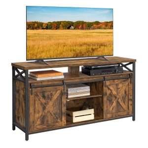 Daxton Collection - Industrial TV Stand for 65 TV with Adjustable Shelves