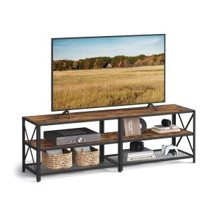 VASAGLE TV Stand. TV Console for TVs Up to 75 Inches. TV Table. 70.1 Inches Width. TV Cabinet with Storage Shelves