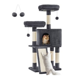 45.3-Inch Cat Condo with Scratching Posts