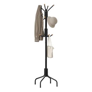 Metal Freestanding Coat Rack with 12 Hooks