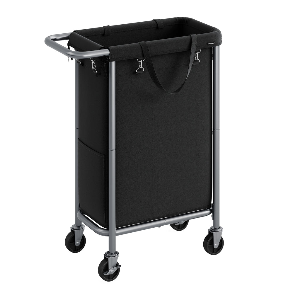 Laundry Basket with Wheels with Removable Liner and Handle