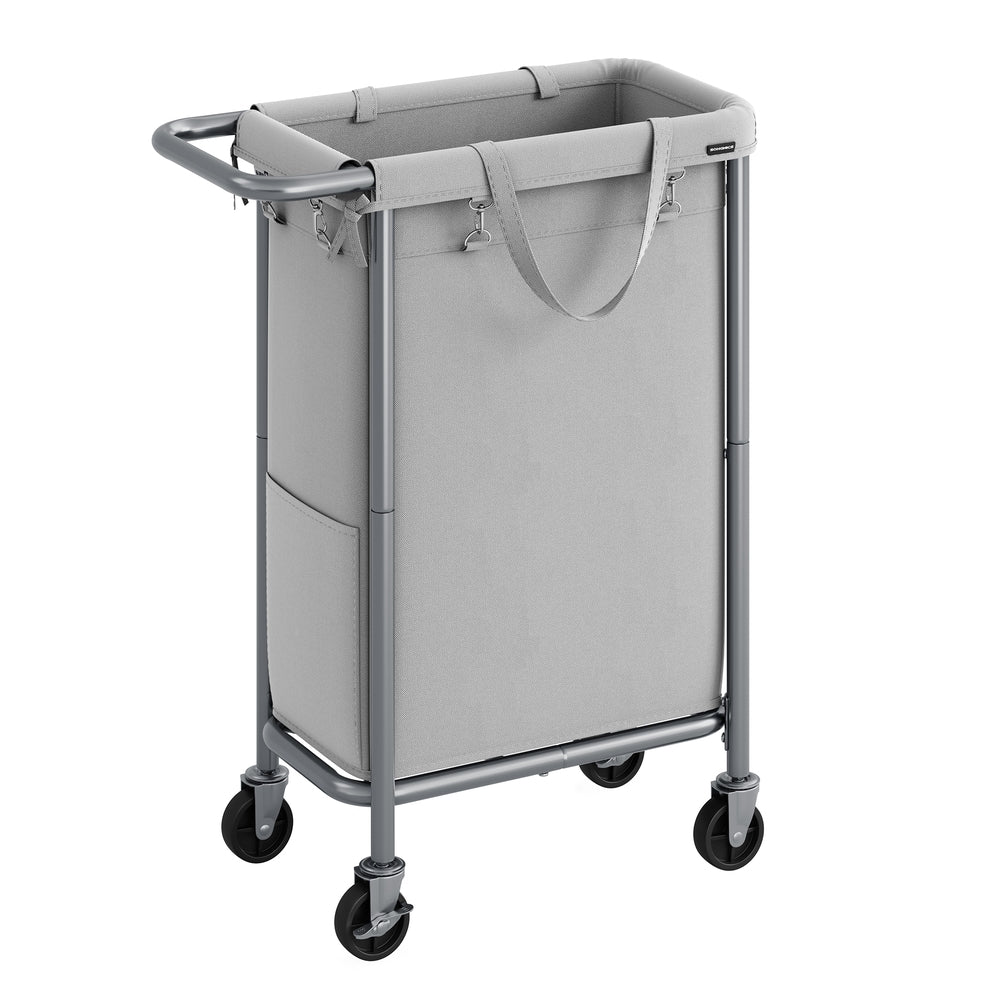 Laundry Basket with Wheels with Removable Liner and Handle - Image 3