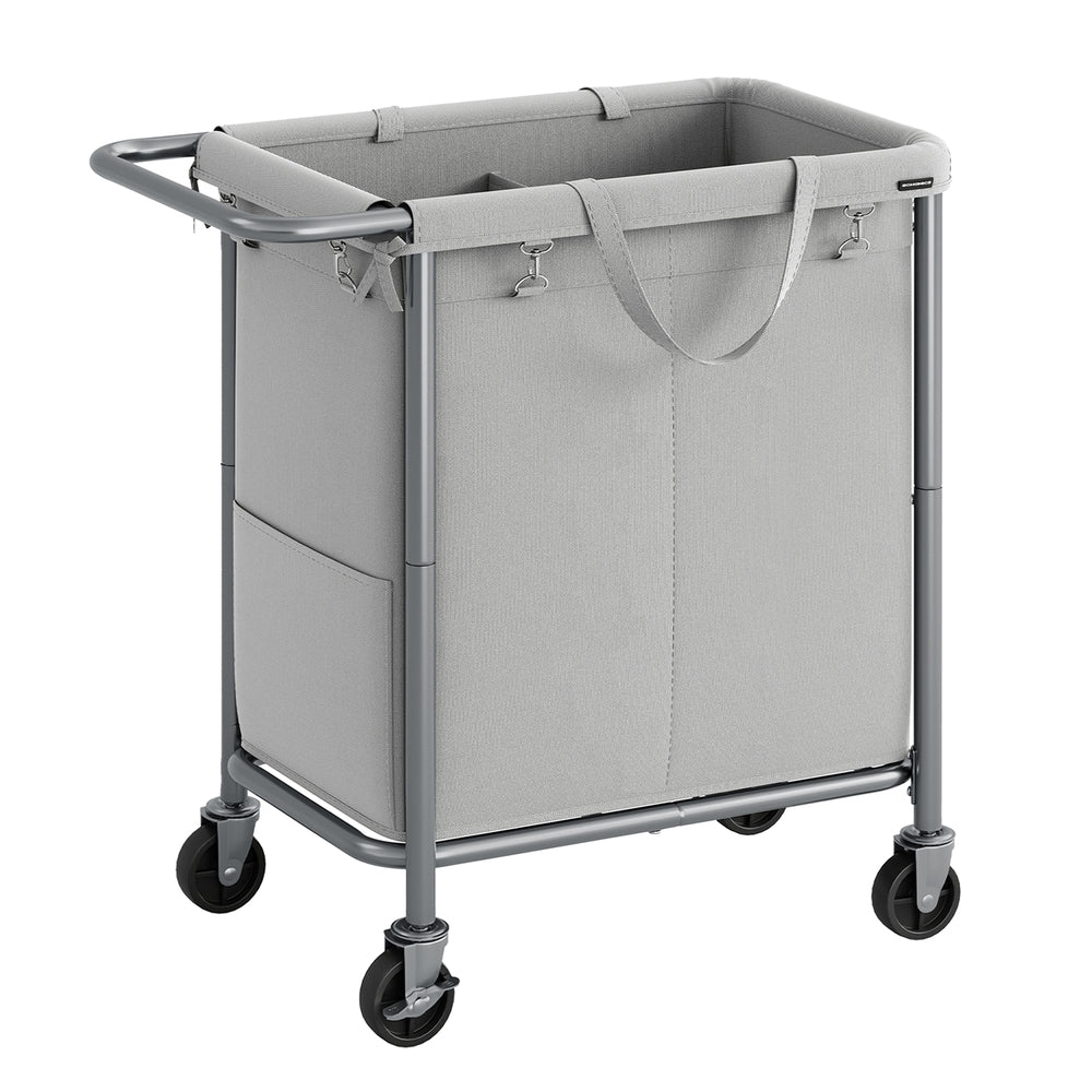 Laundry Basket with Wheels with Removable Liner and Handle - Image 5