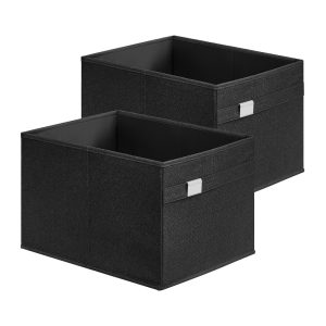 Set of 2 Storage Baskets with Double Handles