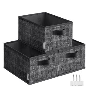 Set of 3 Fabric Storage Bins