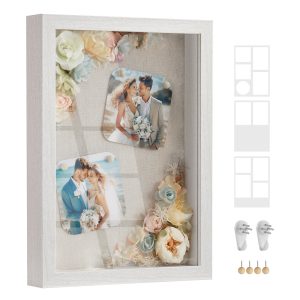 A4 Shadow Box Frame with Wood Push Pins