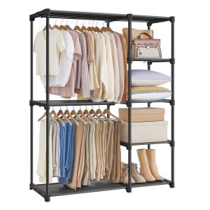 Freestanding Portable Closet with Shelves